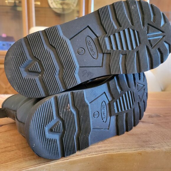 Carter's Youth Size 3 Girls Brown Lace up Combat Boots - Picture 6 of 8